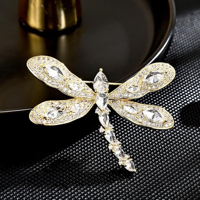 Animal Brooch for Women Girls 18k Gold Plated Animal Brooch Pin Rhinestone Animal Brooch Lapel Pin Jewelry Thanksgiving Day Birthday Wedding Gifts for Mom Wife