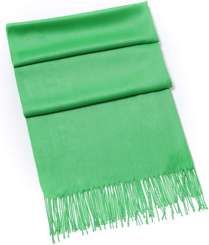 Cindy & Wendy Pashmina Shawls and Wraps Large Scarfs for Women Wedding Party Bridal Long Fashion Solid Shawl Wrap Fringes