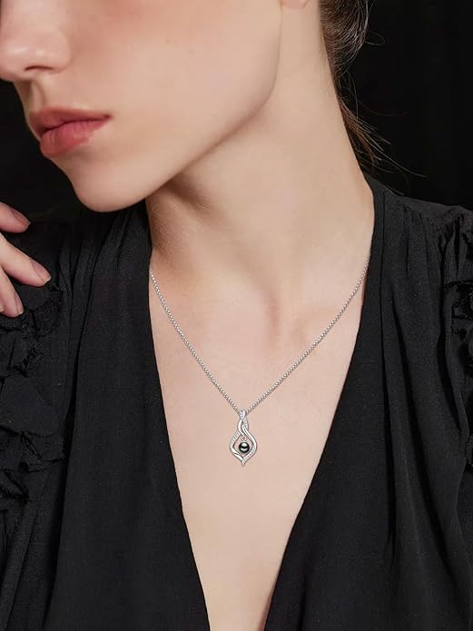 KANNSOAR Tahitian Black Pearl AAAA 18K Gold Plated Sterling Silver Pendant Necklace for Women Wife Mom Girlfriend Valentine Her Jewelry Gift for Anniversary Birthday Christmas