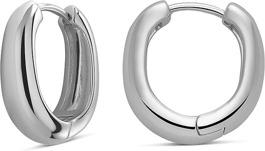 MILLA 14k Gold Huggie Earrings or Sterling Silver Huggie Earrings for Women Multipack & Individuals - Ear Huggers Earrings for Women Trendy Y2K Earrings, Preppy Earrings - Lightweight & Hypoallergenic
