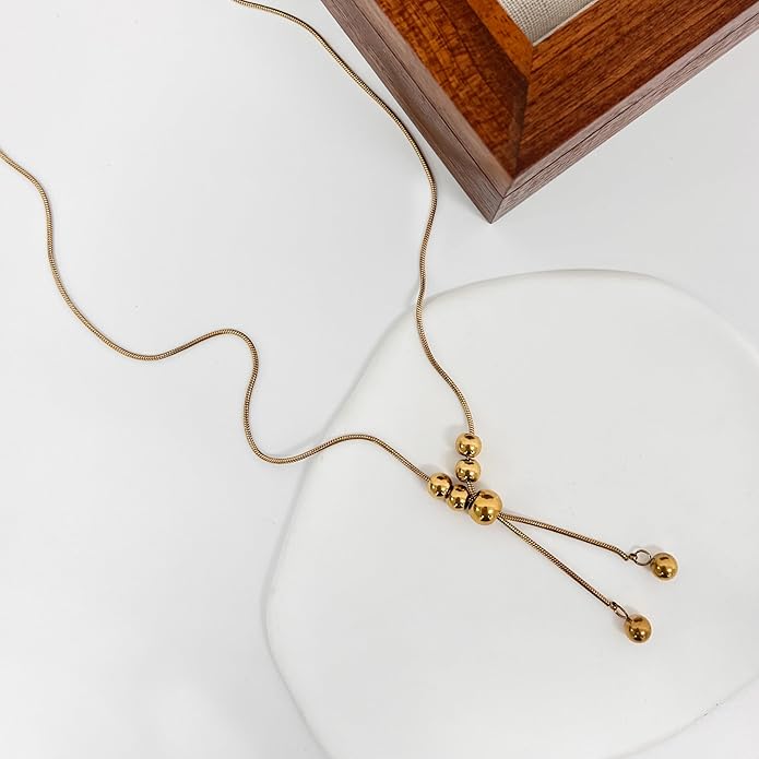 Irregular Y2k Long Y-shaped Necklace with Zircon Inlaid Sparkling Brick Tassel Pendant Double-Layer Chain High-end Fashion Accessory Women's