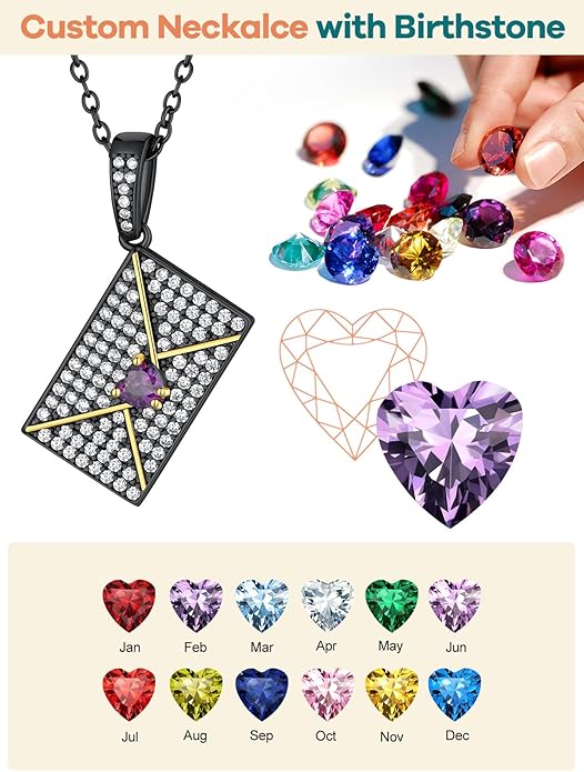 Supcare Locket Necklace That Holds Pictures-Engraved Photo Pendant Custom Jewellery Gifts for Men Women (with Jewellery Gift Box)