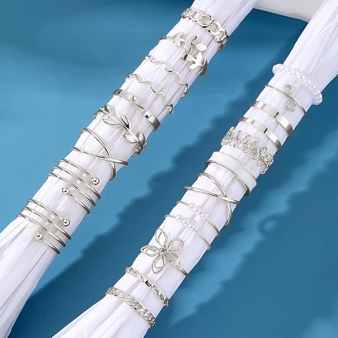 IFKM Gold Knuckle Rings Set For Women Vintage Stackable Joint Finger Midi Rings Dainty Cubic Zirconia Crystal Simple Twist Hollow Cute Rings Pack Jewelry Gift