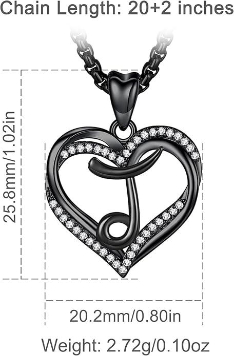 INFUSEU Unique Initial Necklaces for Women Girls Small Heart Letter Jewelry, Meaningful Personalized Gifts