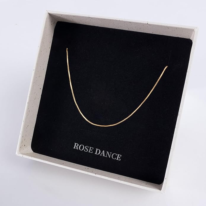 ROSEDANCE Heart Necklace for Women, 14K Gold Plated Dainty Heart Necklace, Tiny Love Symbol Pendant Choker, Minimalist Dainty Jewelry Gift, Valentines Day Anniversary Birthday