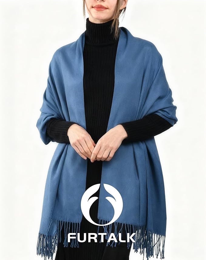 FURTALK Winter Scarf for Women Pashmina Shawl Wraps Soft Warm Fashion Blanket Scarves Gifts