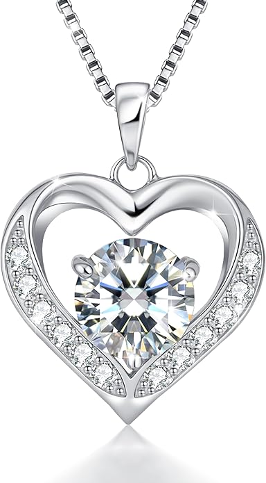 Moissanite Pendant Necklace, 2.3–3 Carat, Perfect Christmas, Holiday, Anniversary, Birthday Gift, Sparkling Jewelry Gift for Women, Hypoallergenic, Skin-friendly, 925 Sterling Silver