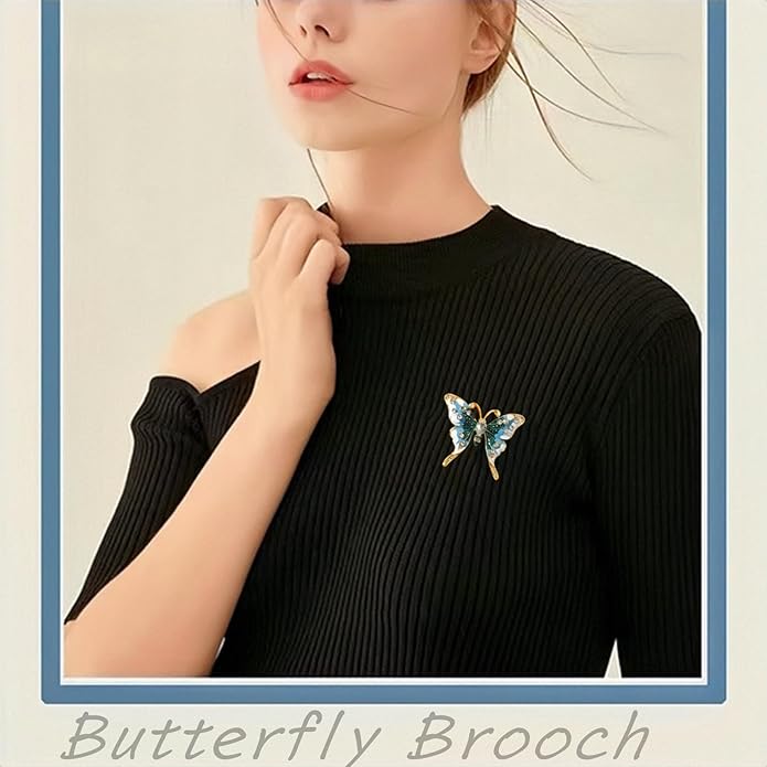 la luen Brooch Pins For Women Fashion Elegant Brooches Lapel Badges Coat Sweater Scarves Shawl Dress Accessory Wedding Party Prom Jewelry