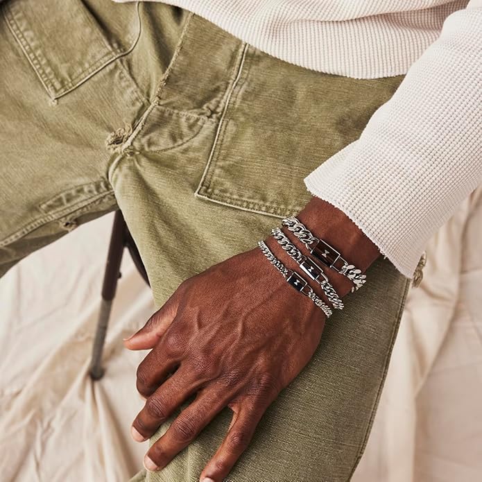 MVMT Men's Jewelry - Fashion Accessory - Stainless Steel 10MM Chain Bracelet