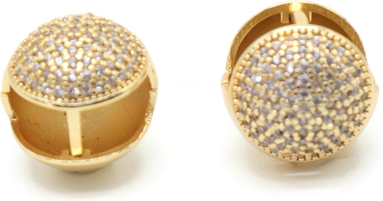 Gold Tone Oval Drop Earrings with Crystal X Detail – 33mm Long, Lightweight Fashion Jewelry for Women.KT009