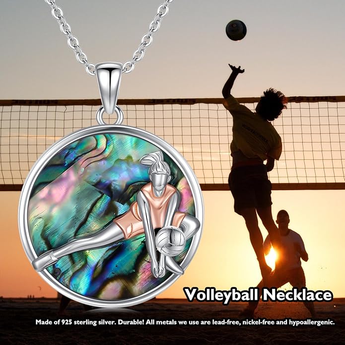 Soccer/Basketball/Gymnastics/Swimming/Ballet/Running/Golf/hockey Necklace 925 Sterling Silver Sport Jewelry Birthday Christmas Gifts for Women