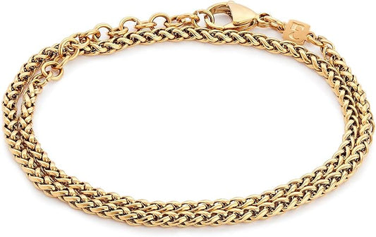 Galis Mens Bracelet Dvir - Stainless Steel for Men, Non Tarnish Rope Chain Bracelets, Stylish Birthday, Gift for Men, Dad, Husband, Boyfriend