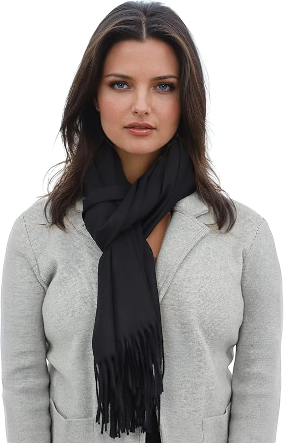 Ocomfly 100% Pashmina Scarf for Women - Premium Womens Scarves - Gift Boxed - Shawls or Wraps - Ultra Soft and Warm