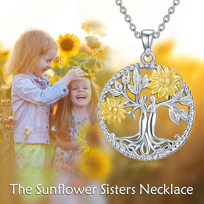 TIGER RIDER Tree of Life Necklace Sterling Silver Family Tree Pendant Jewelry for Mother Grandmother