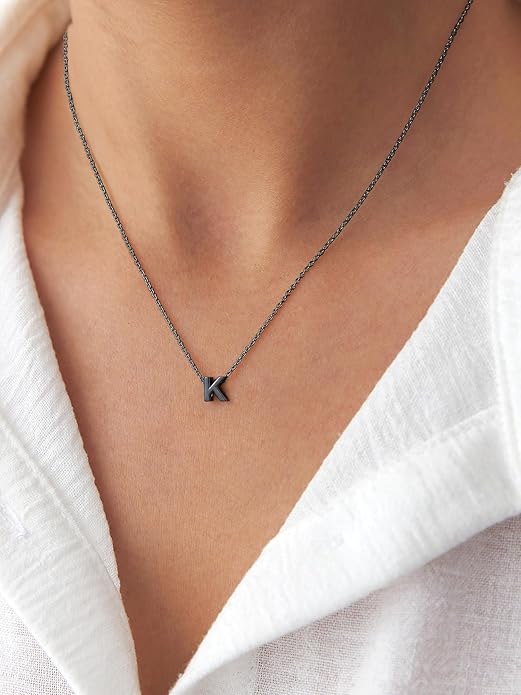 ChicSilver 925 Sterling Silver Initial Necklace for Women Dainty Letter Jewelry Personalized Gift