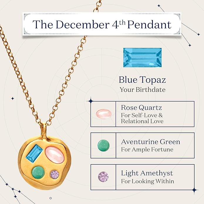 Birthdate 14k Gold Necklace for Women - 16-20in Adjustable 14 Karat Gold Chain with Lobster Clasp - Cadenas de Oro 14k Puro Para Mujer, Ladies Jewelry Birthstone