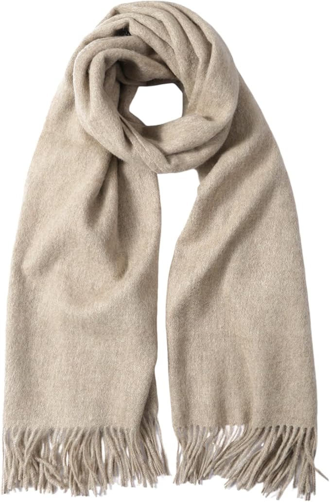 Temminc Winter Scarf for Women - Soft Warm Pashmina Shawl Wrap, Lightweight Fashion Blanket Travel Shawl, Solid Color Scarf