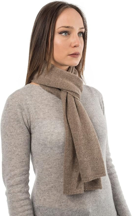 Dalle Piane Cashmere - 100% Cashmere Classic Scarf - Made in Italy - Neck Warmer (12" x 63") - Luxury Gift
