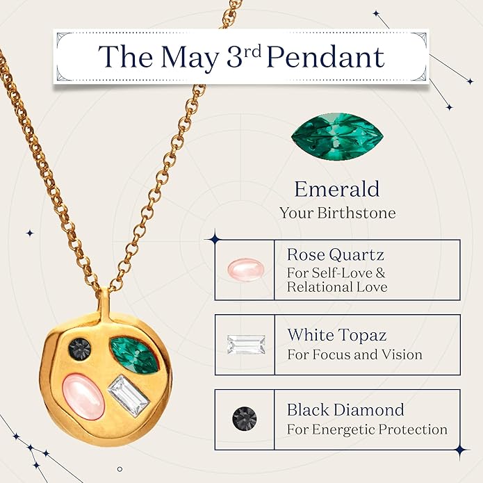 Birthdate 14k Gold Necklace for Women - 16-20in Adjustable 14 Karat Gold Chain with Lobster Clasp - Cadenas de Oro 14k Puro Para Mujer, Ladies Jewelry Birthstone