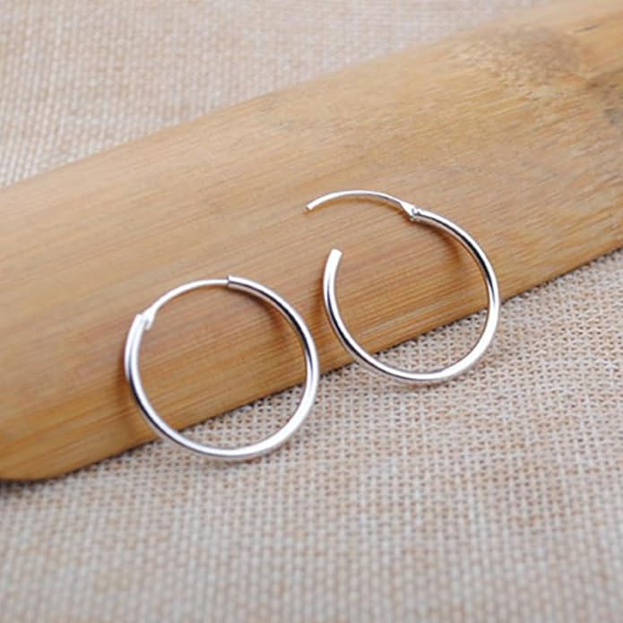 Silver Hoop Earrings- Cartilage Earring Small Hoop Earrings for Women Men,4 Pairs of Hypoallergenic 925 Sterling Silver Tragus Earrings