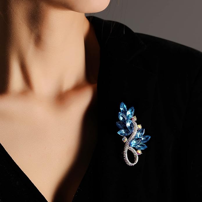AILONMEI Brooch Pins For Women Fashion, Flower Brooches Jewelry For Women Floral Series Brooches And Pins Designer Lady's Costume
