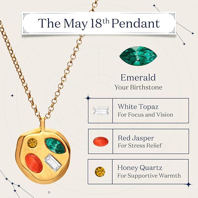 Birthdate 14k Gold Necklace for Women - 16-20in Adjustable 14 Karat Gold Chain with Lobster Clasp - Cadenas de Oro 14k Puro Para Mujer, Ladies Jewelry Birthstone