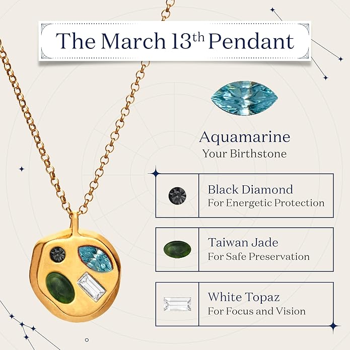 Birthdate 14k Gold Necklace for Women - 16-20in Adjustable 14 Karat Gold Chain with Lobster Clasp - Cadenas de Oro 14k Puro Para Mujer, Ladies Jewelry Birthstone