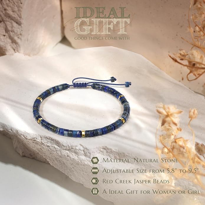 30th 40th 50th 60th 70th 80th Birthday Gifts for Women, Natural Stone Bracelet Birthday Gifts for Mom Daughter Grandma Sister Friends Coworker