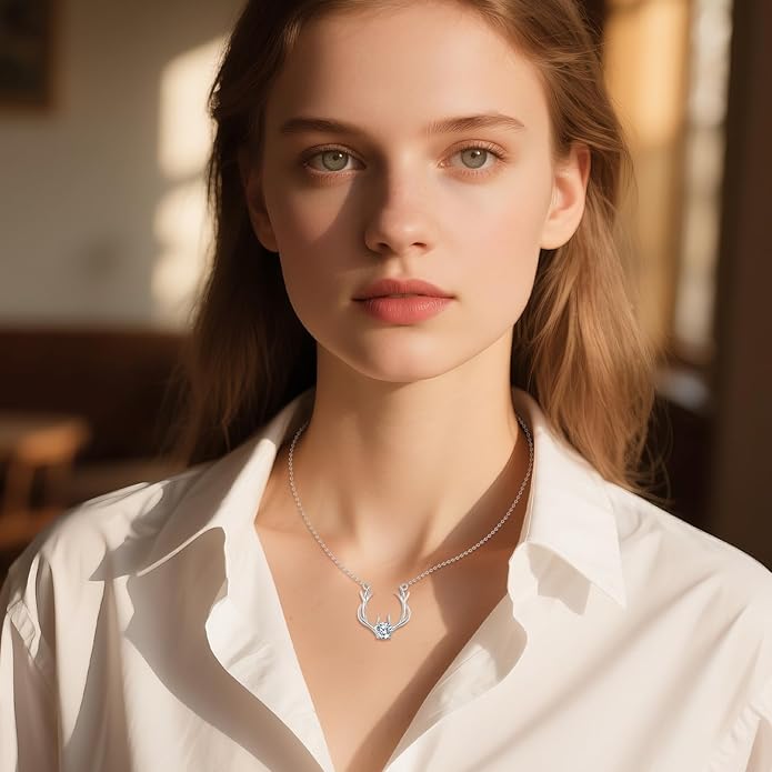 Moissanite Necklace for Women 925 Sterling Silver Eternal Pendant 1ct Lab Diamond Necklace Jewelry Gifts for Wife Girlfriend Mom
