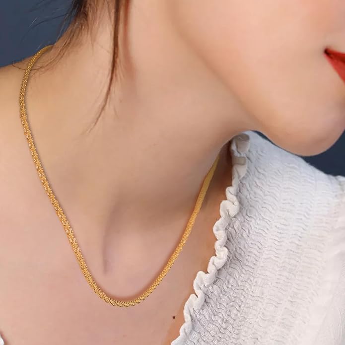 925 Sterling Silver Singapore Chain Lobster Clasp Paperclip Necklace for Women Sparkling Chain 2mm2.5mm3mm4mm5mm Gifts for Her