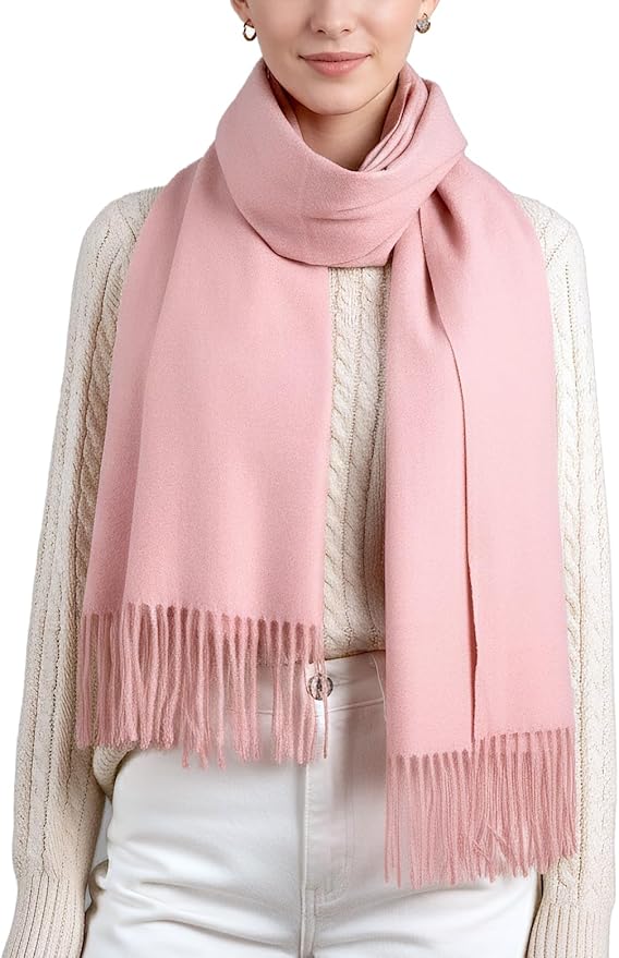 Achillea Warm Cashmere-Feel Winter Scarf – Pashmina Shawl Wrap, Blanket Scarf for Daily Wear, Travel & Cold Weather