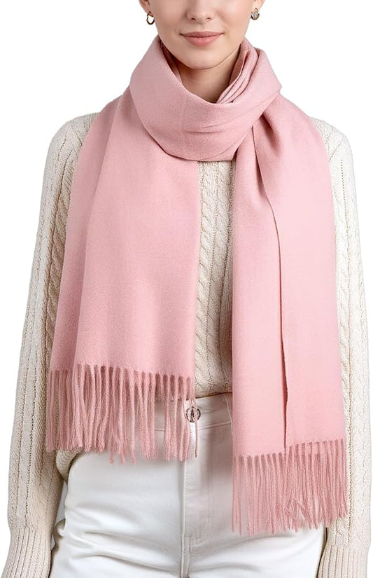 Achillea Warm Cashmere-Feel Winter Scarf – Pashmina Shawl Wrap, Blanket Scarf for Daily Wear, Travel & Cold Weather