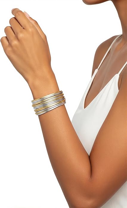 Edoneery Leather Wrap Bracelet for Women, Boho Handmade Multi-Layer Cuff with Crystal Beads Heart, Stackable Bangle Western Jewelry Gift