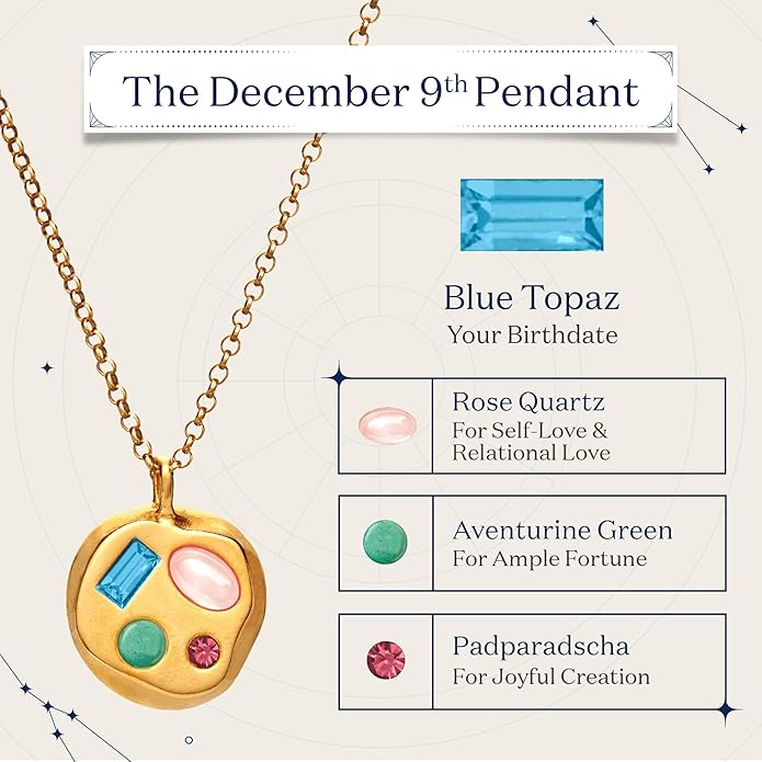 Birthdate 14k Gold Necklace for Women - 16-20in Adjustable 14 Karat Gold Chain with Lobster Clasp - Cadenas de Oro 14k Puro Para Mujer, Ladies Jewelry Birthstone