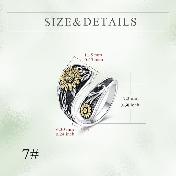 Spoon Ring Sterling Silver Vintage Spoon Ring Jewelry Gifts for Women