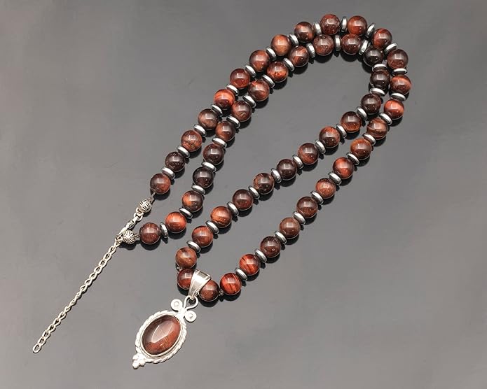 Natural Carnelian Agate Silver Pendant, Genuine Black Onyx Beaded Necklace, Gemstone Strong Necklace, 18x13 Cabachon, Fashion Dainty Jewelry, Healing Crystal Chakra Necklace, Minimalist Necklace
