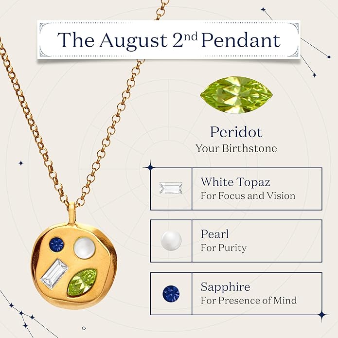 Birthdate 14k Gold Necklace for Women - 16-20in Adjustable 14 Karat Gold Chain with Lobster Clasp - Cadenas de Oro 14k Puro Para Mujer, Ladies Jewelry Birthstone