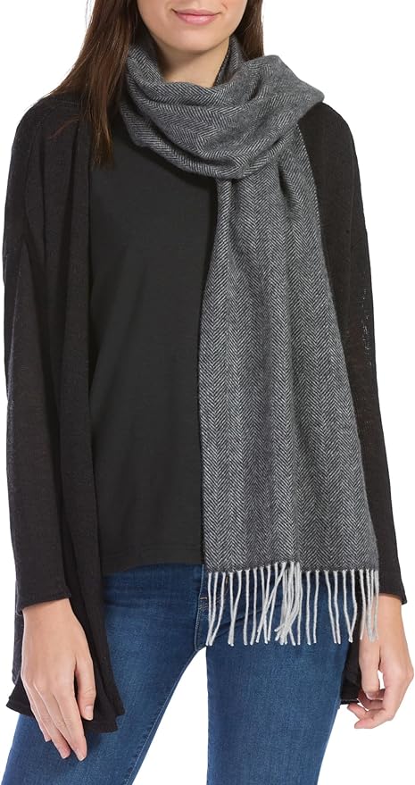 Fishers Finery Women's 100% Pure Cashmere Winter Scarf
