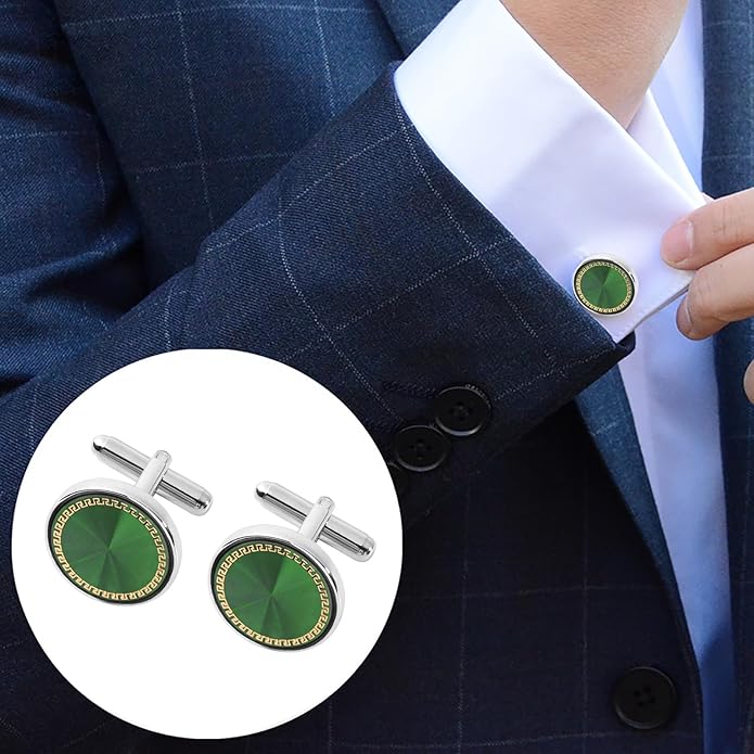Dannyshi Cufflinks for Men Classic Wedding Business Shirt Cuff Links Set Gifts with Box