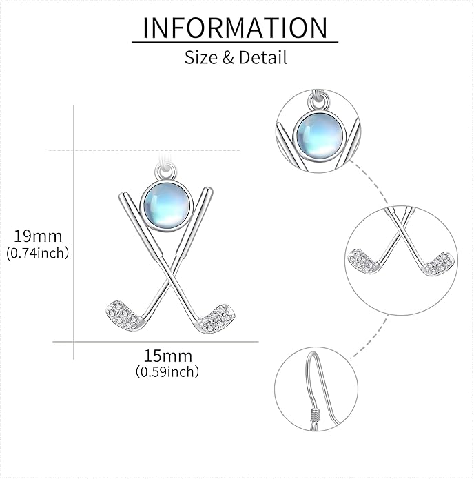 Pickleball/Tennis/Soccer/Volleyball/Golf/Hockey/Basketball Earrings for Women 925 Sterling Sliver Sports Ball Earrings Pickle Ball Dangle Earrings Pickleball Jewelry Gifts for Women Lover
