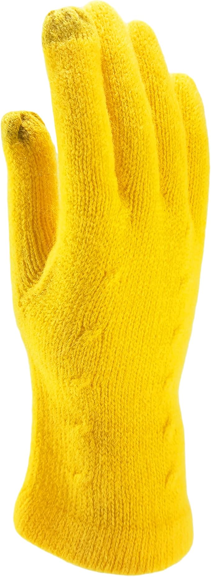 BRUCERIVER Women's Ultra Soft Knit Scarf & Glove Set Touchscreen Function Cable Design