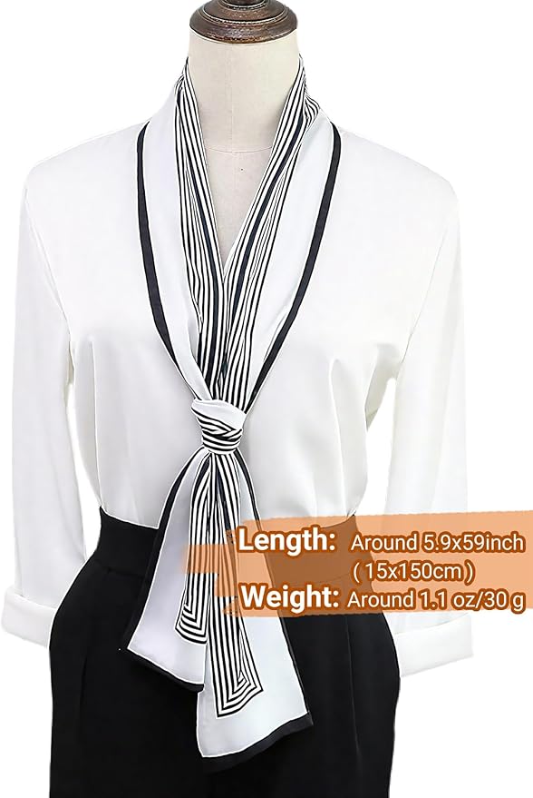 Dailyacc Hair Scarf for Women Fashion Silky Satin Headscarf Wrap Breathable Lightweight Neck Scarves For Handbag