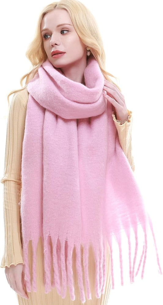 RIIQIICHY Chunky Scarf for Women Winter Warm Thick Scarves Oversized Blanket Scarf