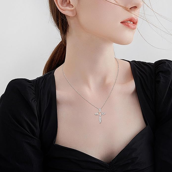 Mother's Day Necklace Gifts 925 Sterling Silver Mom/Wife/Grandma/Nana/Family I Love You Mom Necklace for Women Jewelry Birthday Gifts for Couple