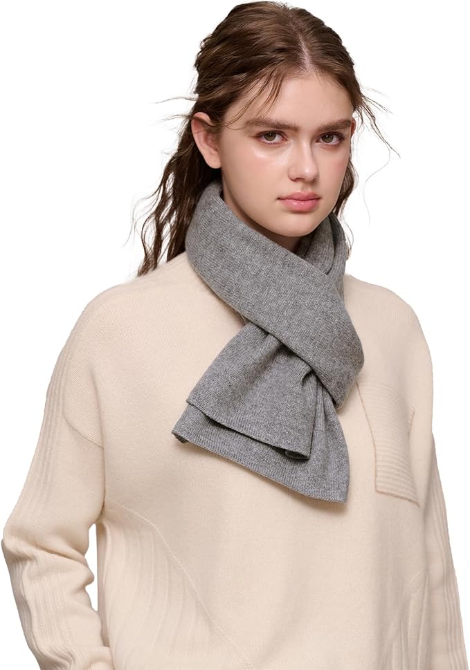 NUOHEMULE Luxury 100% Cashmere Scarf for Women & Men, 59''x10'' Extra Warm Winter Scarf, Blanket Scarves in Premium Gift Box
