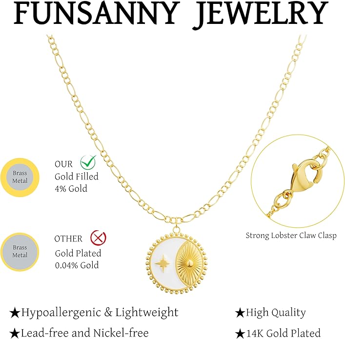 Lariat Necklaces for Women - Dainty Long Necklace Trendy 14K Gold Plated Hypoallergenic Layered Long Y-Shape Sunburst CZ T-Bar Pendant Drop Chain Necklace Set for Women Non Tarinsh Jewelry Gift