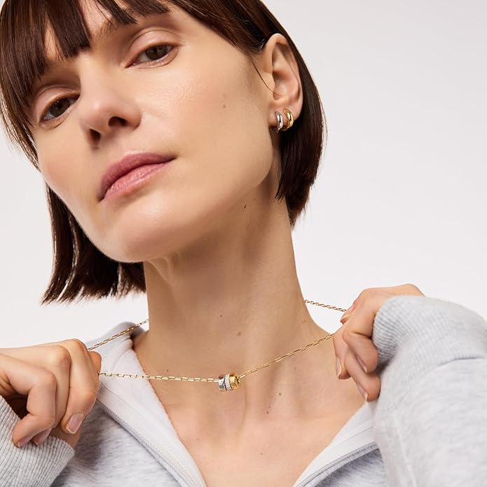 Ana Luisa Pendant Necklaces for Women - 14K Gold Plated and Silver Rhodium Necklace - Pearl, Heart, Circle, Moonstone, Gemstone, Knot Charm Styles - Hypoallergenic, Dainty, Trendy Layering Necklaces