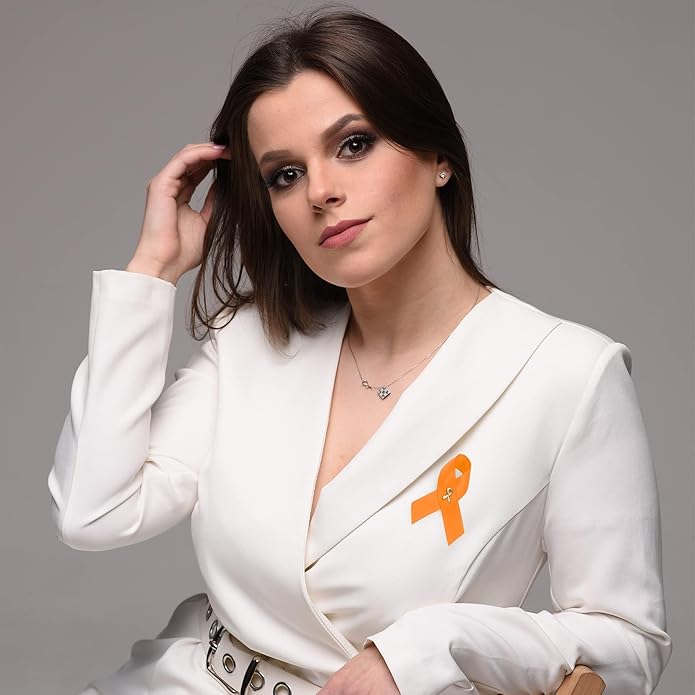 1/2/5/10/25/50/100pcs Satin Awareness Ribbon Pins (Pick your color), for Cancer & Disease Awareness, Bulk Quantities for Fundraising, Events, Gift Giving