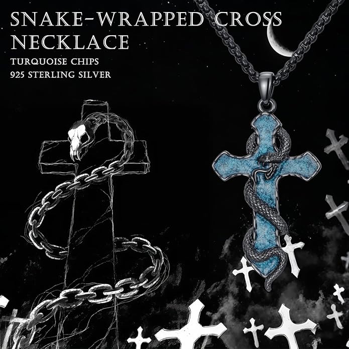 YEESIA Cross Necklace for Men Women 925 Sterling Silver Christian Pendant Religious Jewelry Gift for Men Women.