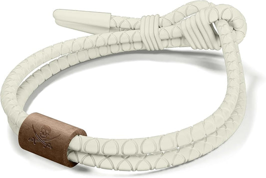 Rowdy Parrot The Driftwood FlexTech Adjustable Silicone Rope Bracelet: Waterproof, Sweatproof, Sunproof, Minimalist Surf, Golf Jewelry for Men - One Size Fits All